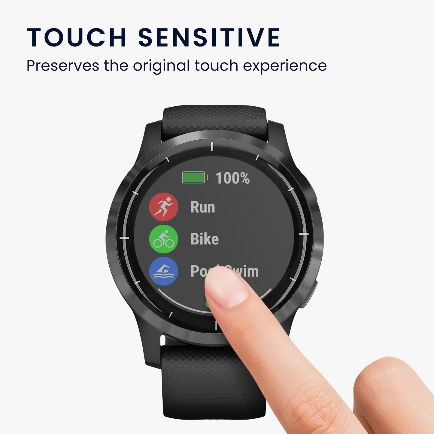 kwmobile Displayschutzfolie kompatibel mit Garmin Vivoactive 4 (45 mm) Folie Schutzfolie für Fitness Tracker robuster Displayschutz
