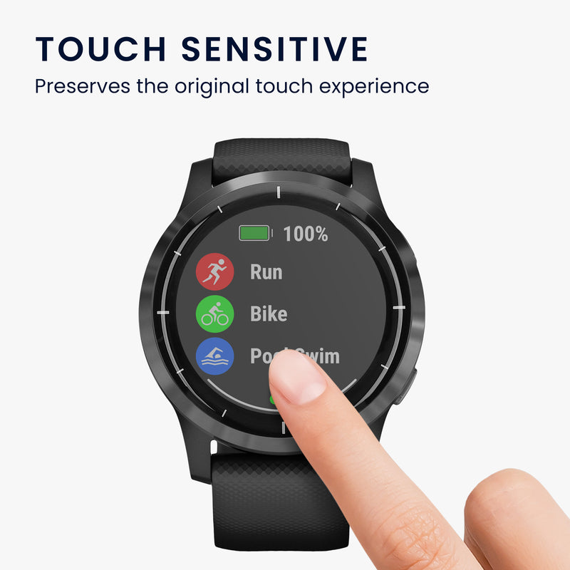 kwmobile Displayschutzfolie kompatibel mit Garmin Vivoactive 4 (45 mm) Folie Schutzfolie für Fitness Tracker robuster Displayschutz