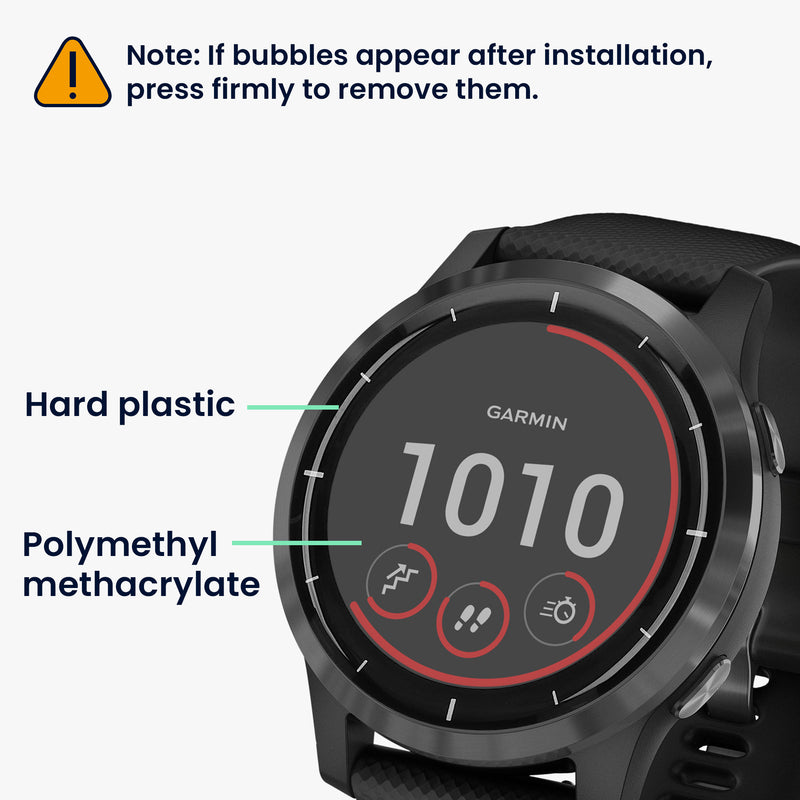 kwmobile Displayschutzfolie kompatibel mit Garmin Vivoactive 4 (45 mm) Folie Schutzfolie für Fitness Tracker robuster Displayschutz