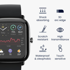 kwmobile Displayschutzfolie kompatibel mit Huami Amazfit GTS 2 Mini Folie Schutzfolie für Fitness Tracker robuster