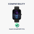 kwmobile Displayschutzfolie kompatibel mit Huami Amazfit Bip 3 Pro Folie Schutzfolie für Fitness Tracker robuster Displayschutz