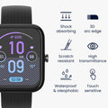 kwmobile Displayschutzfolie kompatibel mit Huami Amazfit Bip 3 Pro Folie Schutzfolie für Fitness Tracker robuster Displayschutz