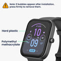 kwmobile Displayschutzfolie kompatibel mit Huami Amazfit Bip 3 Pro Folie Schutzfolie für Fitness Tracker robuster Displayschutz