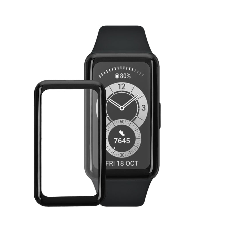 kwmobile 2x Transparente Displayschutzfolie kompatibel mit Huawei Band 6 / 6 Pro Folie - Schutzfolie für Fitness Tracker - robuster Displayschutz Transparent  