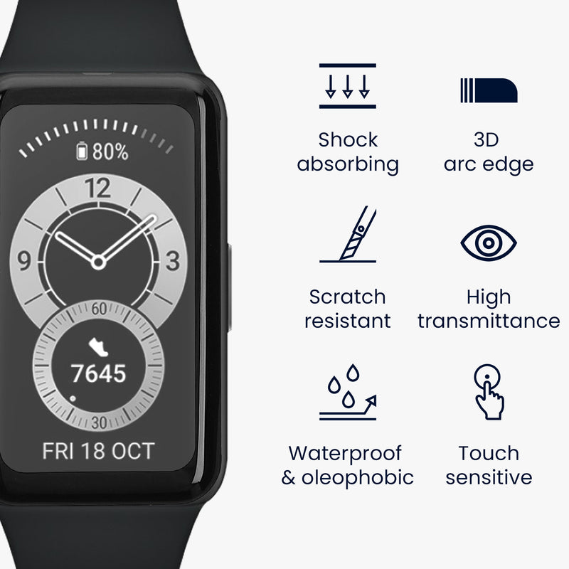 2x Displayschutzfolie für Huawei Band 6 / 6 Pro