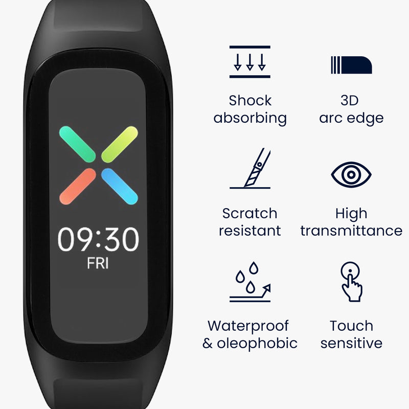 kwmobile Displayschutzfolie kompatibel mit Oppo Band Sport Folie Schutzfolie für Fitness Tracker robuster Displayschutz