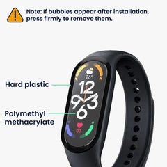 kwmobile Displayschutzfolie kompatibel mit Xiaomi Mi Band 7 Folie Schutzfolie für Fitness Tracker robuster