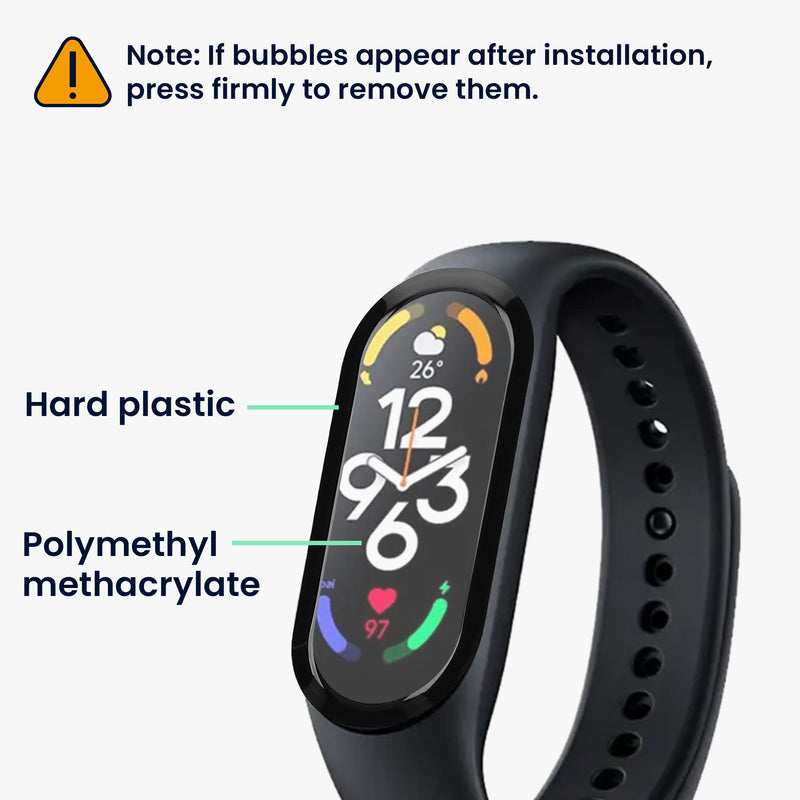 kwmobile Displayschutzfolie kompatibel mit Xiaomi Mi Band 7 Folie Schutzfolie für Fitness Tracker robuster Displayschutz