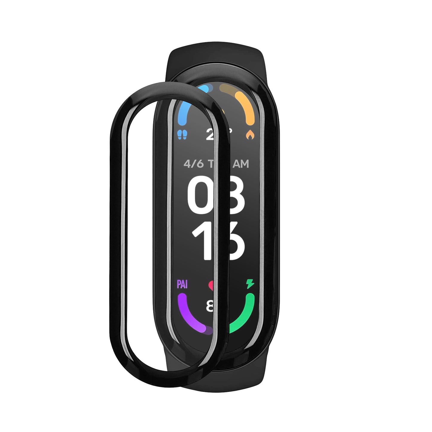 kwmobile 2x Transparente Displayschutzfolie kompatibel mit Xiaomi Mi Band 6 Folie - Schutzfolie für Fitness Tracker - robuster Displayschutz Transparent  