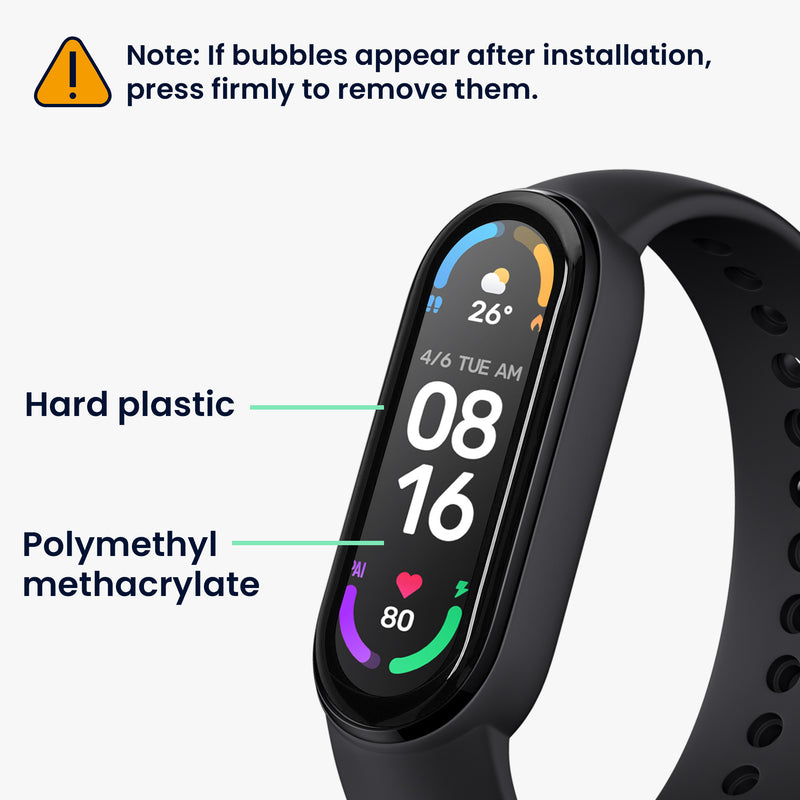 2x Displayschutzfolie für Xiaomi Mi Band 6