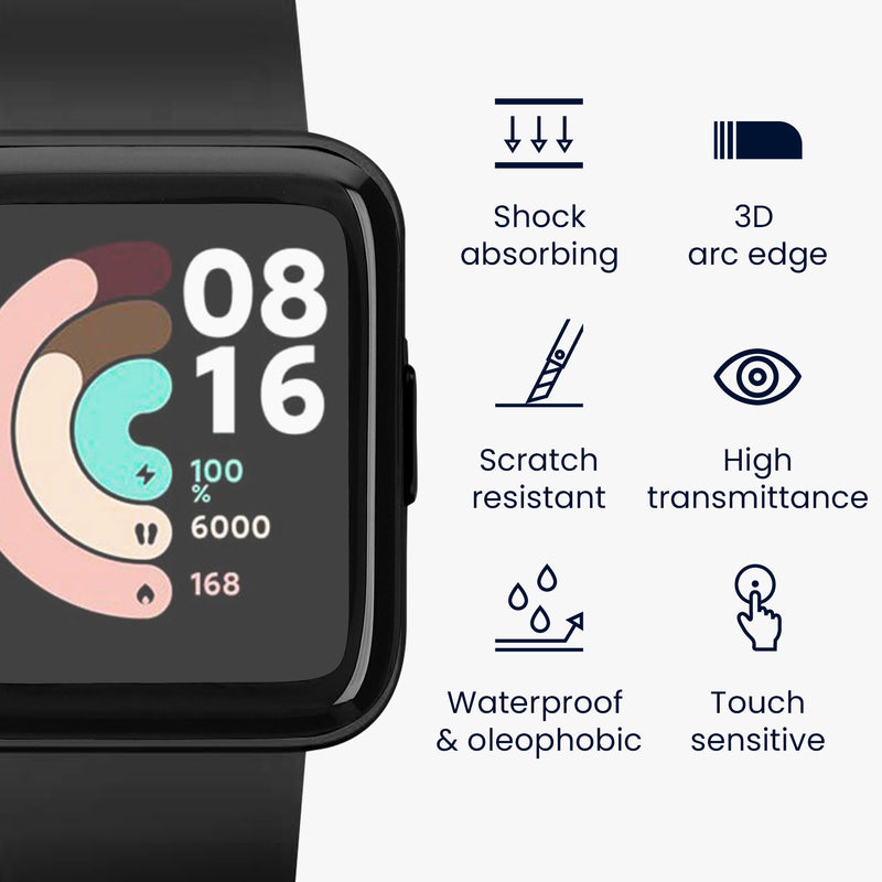 2x Displayschutzfolie für Xiaomi Redmi Watch 2 Lite
