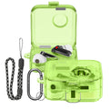 kwmobile Hülle kompatibel mit Nothing ear (2) - Hardcover Schutzhülle Etui Case Cover Kopfhörer - Grün Transparent Grün  