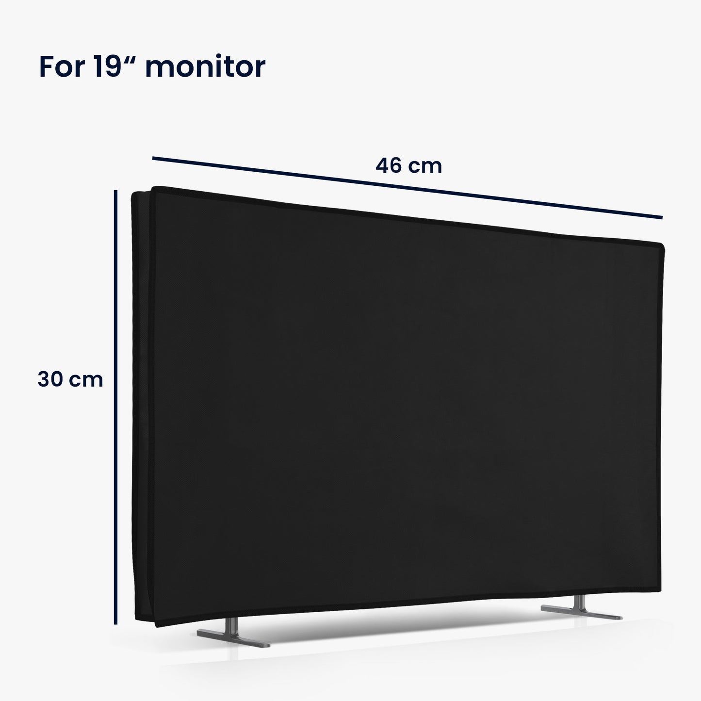 kwmobile 19" TV Abdeckung Indoor Fernseher Hülle Bildschirmschutz Abdeckung TV Bildschirm Staubschutzhülle Fernsehabdeckung