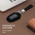 kwmobile Autoschlüssel Kunstleder Hülle kompatibel mit Peugeot Citroen 3-Tasten Smartkey Autoschlüssel (nur Keyless Go) - Schlüsselhülle Schlüssel Case - Cover
