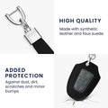 kwmobile Autoschlüssel Kunstleder Hülle kompatibel mit Peugeot Citroen 3-Tasten Smartkey Autoschlüssel (nur Keyless Go) - Schlüsselhülle Schlüssel Case - Cover