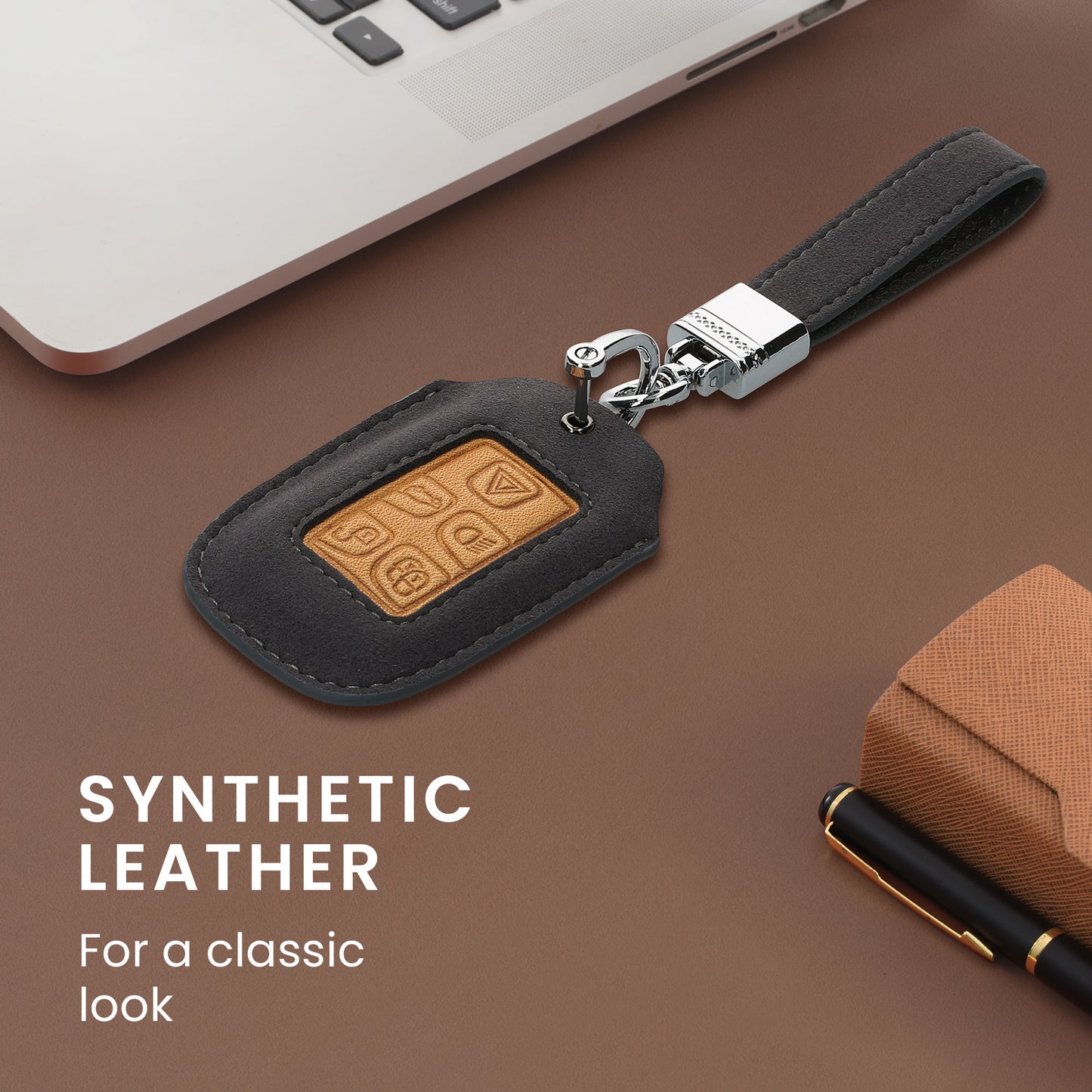 kwmobile Autoschlüssel Hülle kompatibel mit Land Rover Jaguar 5-Tasten Funk Autoschlüssel - Schlüsselhülle Schlüssel Case - Cover