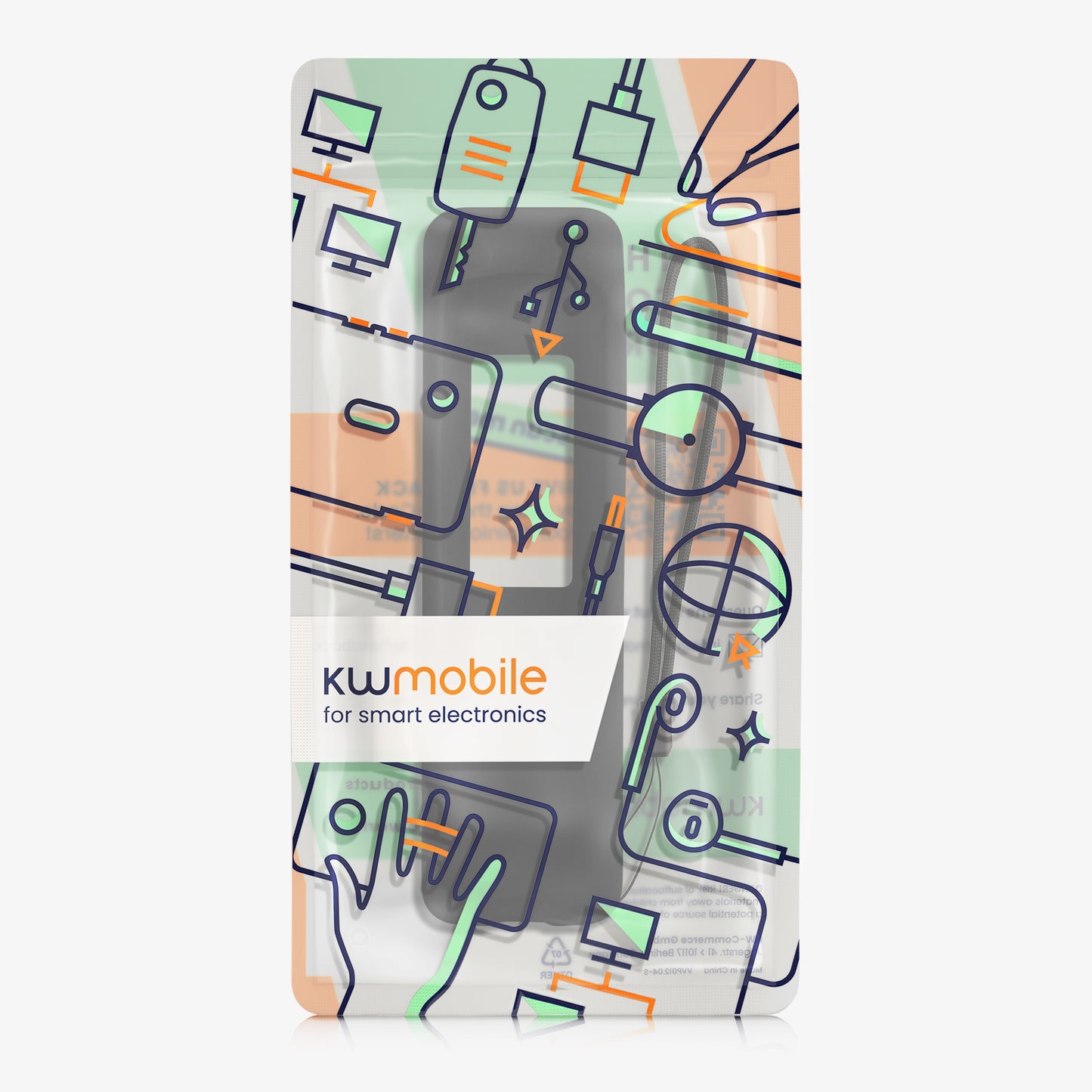 kwmobile Hülle Fernbedienung kompatibel mit Samsung BN59-01432A / BN59-01432J / TM2360e Hülle für TV Zubehör