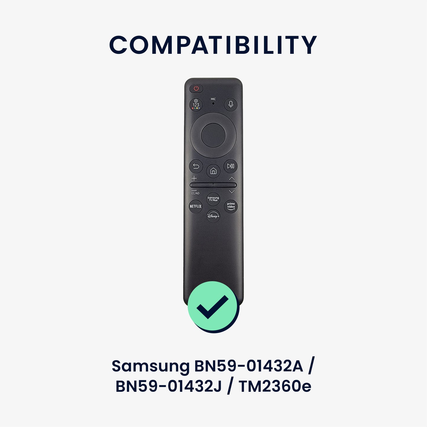 kwmobile Hülle Fernbedienung kompatibel mit Samsung BN59-01432A / BN59-01432J / TM2360e Hülle für TV Zubehör