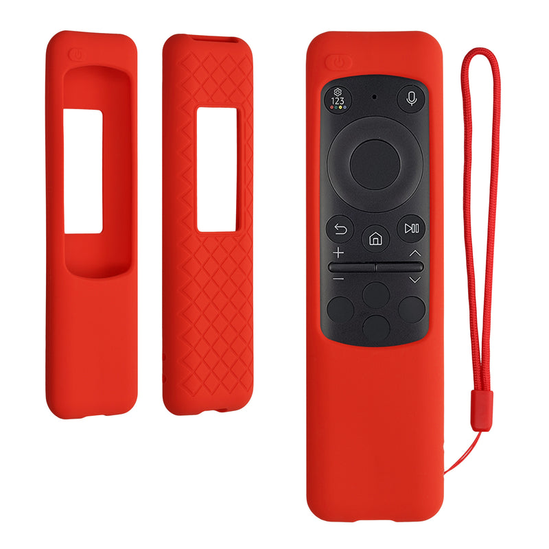 kwmobile Hülle Fernbedienung kompatibel mit Samsung BN59-01432A / BN59-01432J / TM2360e Hülle - Silikon Case für TV Zubehör in Rot Rot  