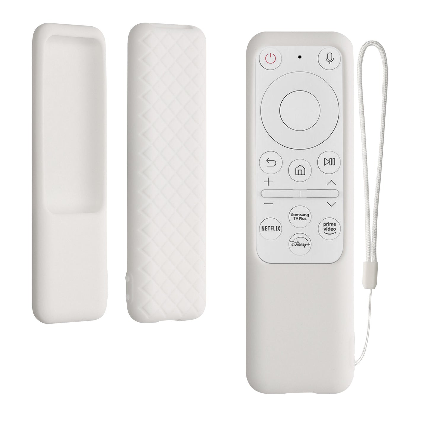kwmobile Hülle Fernbedienung kompatibel mit Samsung BP59-00149B / BP59-00149A / TM2261S (M7 M8 Monitor) Hülle - Silikon Case für TV Zubehör in Weiß Weiß  