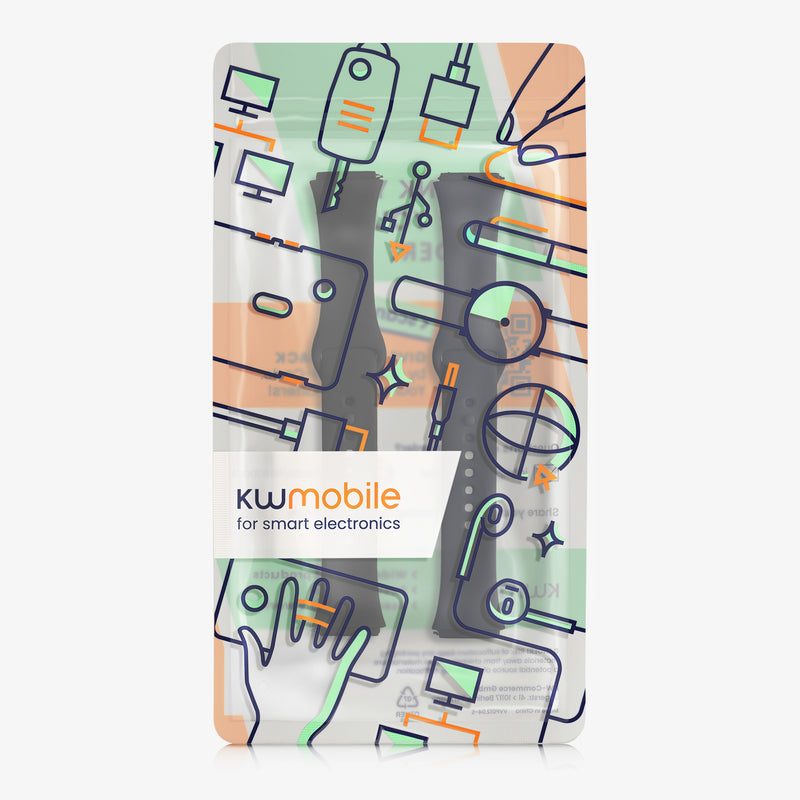 kwmobile Uhrenarmband für Xiaomi Redmi Watch 3 Active Armband Fitnesstracker Band Set Ersatzarmband Smartwatch