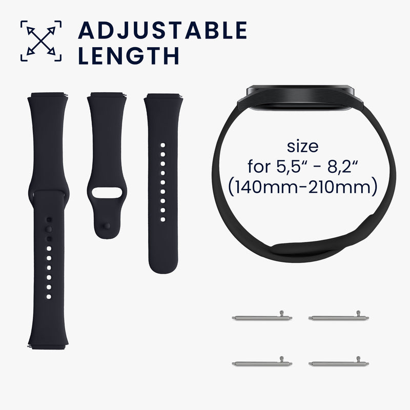 kwmobile Uhrenarmband für Xiaomi Redmi Watch 3 Active Armband Fitnesstracker Band Set Ersatzarmband Smartwatch
