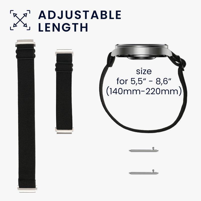 kwmobile Armband kompatibel mit Ticwatch GTH / E3 / C2 - Fitnesstracker Sportarmband Band - Innenmaße von 14 - 22 cm