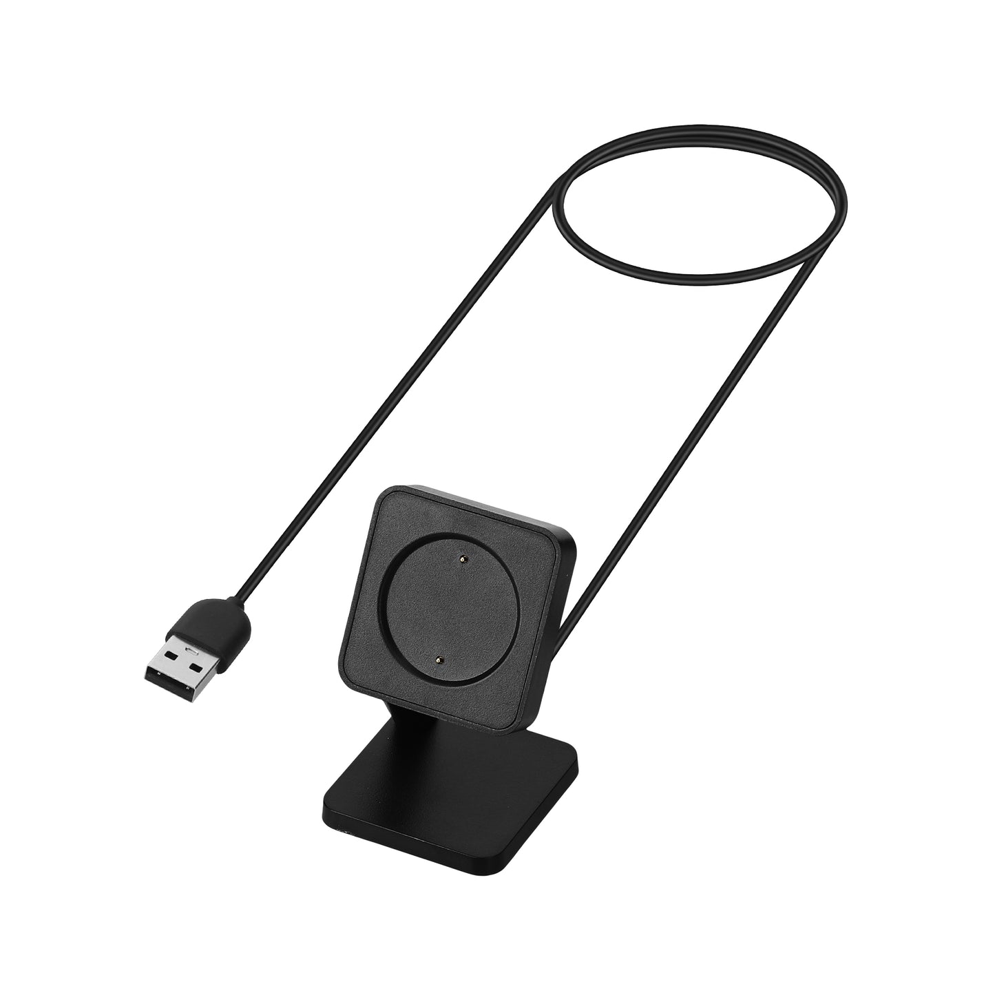kwmobile USB Ladegerät kompatibel mit Huami Amazfit GTS 4 / GTR 4 / GTR 4 Pro USB Kabel Charger Stand Smart Watch Ladestation Docking Station Ladekabel mit Standfunktion