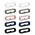 kwmobile 10x Smart Watch Band Halterung für 20mm Smartwatch Strap (Universal) Armbandhalterung - Bandschlaufe für Fitness Tracker und Smart Uhr aus Silikon - Mehrfarbig Mehrfarbig  