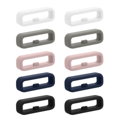 kwmobile 10x Smart Watch Band Halterung für 20mm Smartwatch Strap (Universal) Armbandhalterung - Bandschlaufe für Fitness Tracker und Smart Uhr aus Silikon - Mehrfarbig Mehrfarbig  