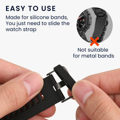 kwmobile 10x Smart Watch Band Halterung für 20mm Smartwatch Strap (Universal) Armbandhalterung - Bandschlaufe