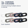 kwmobile 10x Smart Watch Band Halterung für 22mm Smartwatch Strap (Universal) Armbandhalterung - Bandschlaufe für Fitness Tracker und Smart Uhr