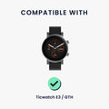 kwmobile Ersatz Armband kompatibel mit Ticwatch E3 / GTH 20mm Armband - Band für Fitness Tracker