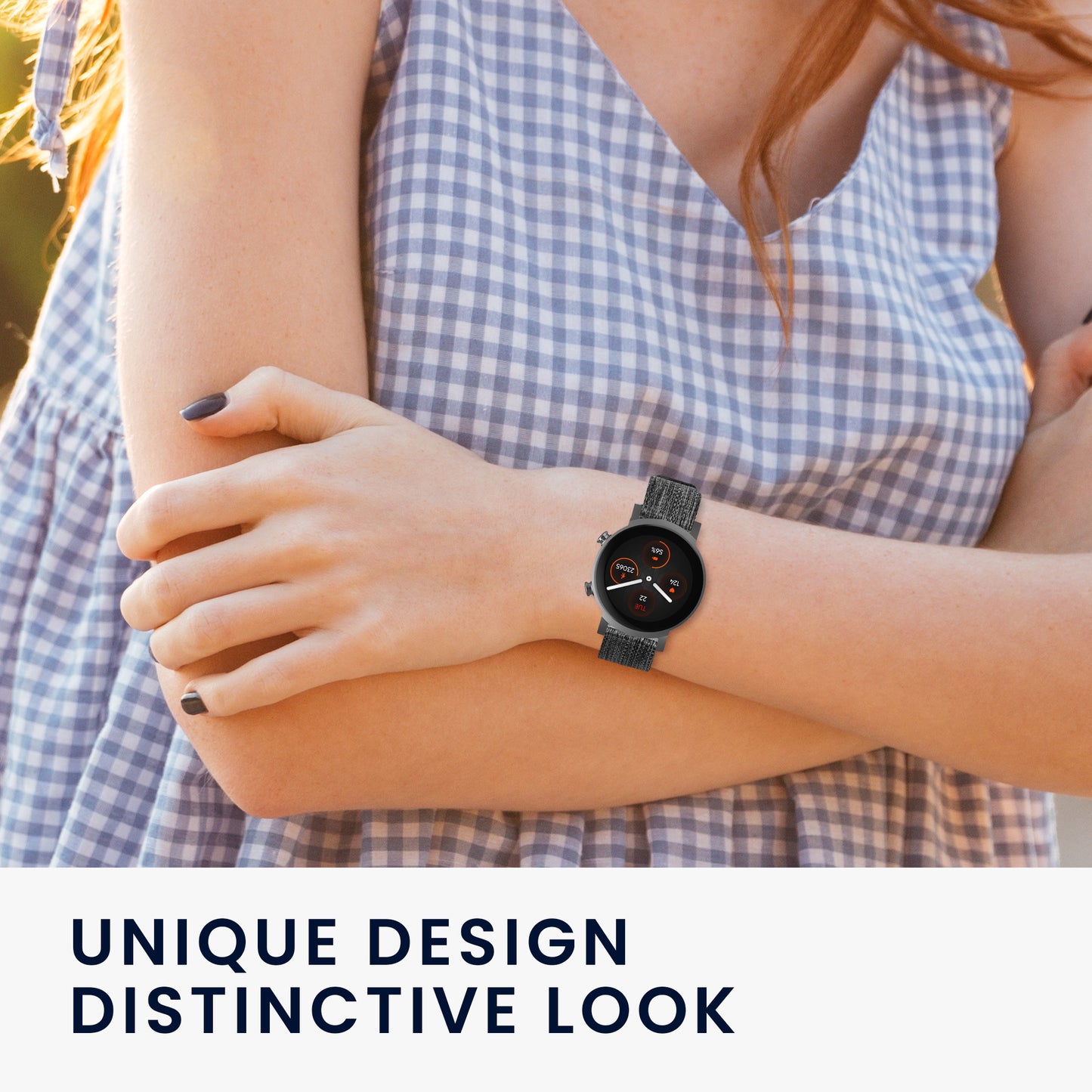 kwmobile Ersatz Armband kompatibel mit Ticwatch E3 / GTH 20mm Armband - Band für Fitness Tracker