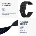 kwmobile Uhrenarmband für Huami Amazfit Bip 6 / Bip 5 Unity / Bip 5 / GTS 3 / Balance 2 / Helio Strap Armband Fitnesstracker Band Set Ersatzarmband Smartwatch