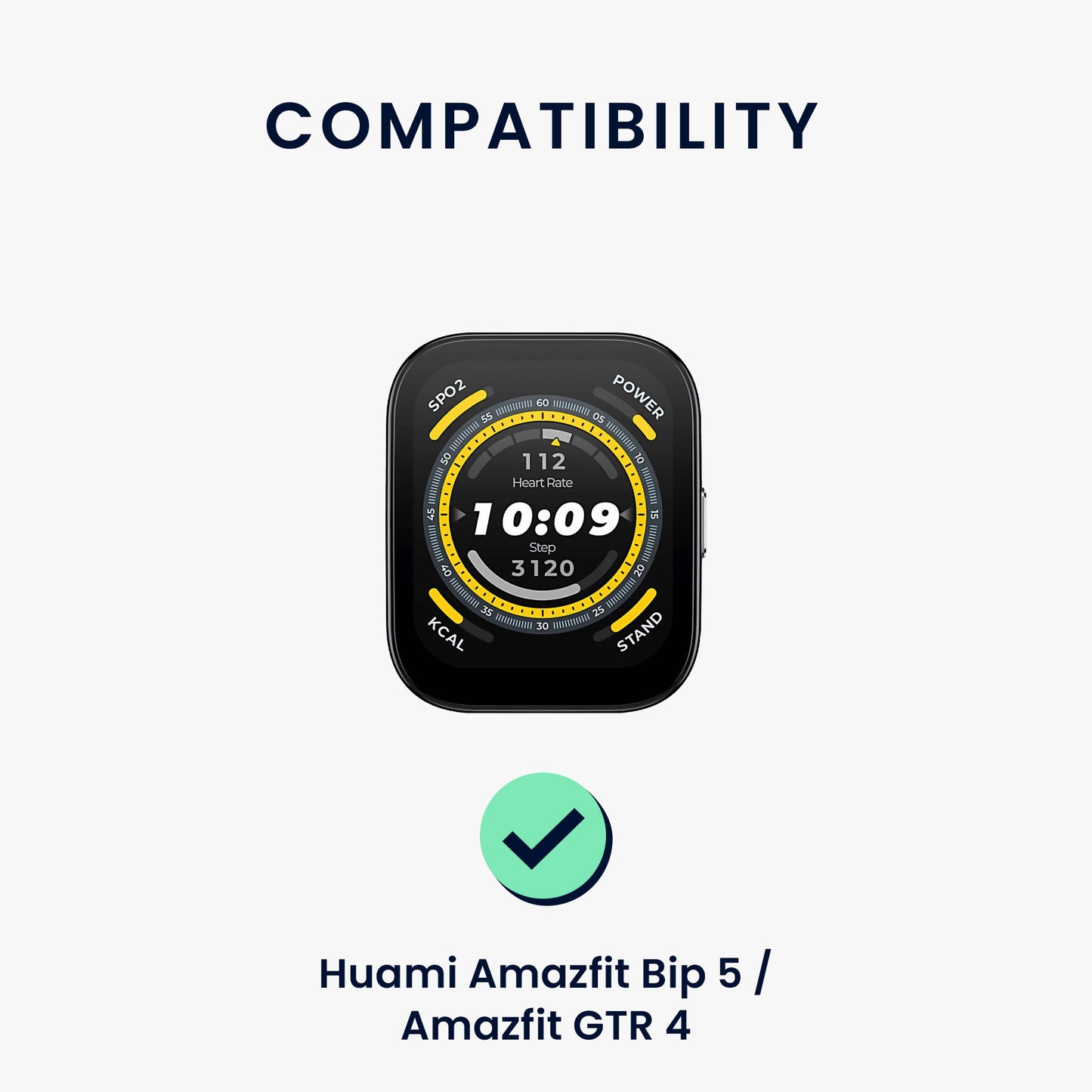kwmobile Uhrenarmband für Huami Amazfit Bip 6 / Bip 5 Unity / Bip 5 / GTS 3 / Balance 2 / Helio Strap Armband Fitnesstracker Band Set Ersatzarmband Smartwatch