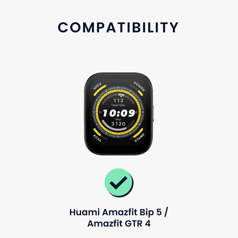 kwmobile Uhrenarmband für Huami Amazfit Bip 6 / Bip 5 Unity / Bip 5 / GTS 3 / Balance 2 / Helio Strap Armband Fitnesstracker Band Set Ersatzarmband Smartwatch