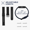 kwmobile Uhrenarmband für Huami Amazfit Bip 6 / Bip 5 Unity / Bip 5 / GTS 3 / Balance 2 / Helio Strap Armband Fitnesstracker Band Set Ersatzarmband Smartwatch