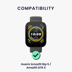 kwmobile Uhrenarmband für Huami 22mm Amazfit Bip 6 / Bip 5 Unity / Bip 5 / GTS 3 / Balance 2 / Helio Strap Armband