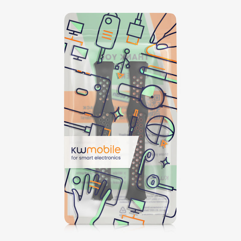 kwmobile Uhrenarmband für Xiaomi Redmi Watch 3 Active Armband Fitnesstracker Band Set Ersatzarmband Smartwatch