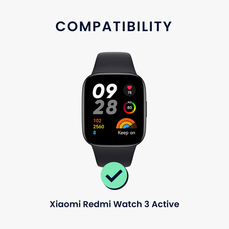 kwmobile Uhrenarmband für Xiaomi Redmi Watch 3 Active Armband Fitnesstracker Band Set Ersatzarmband Smartwatch