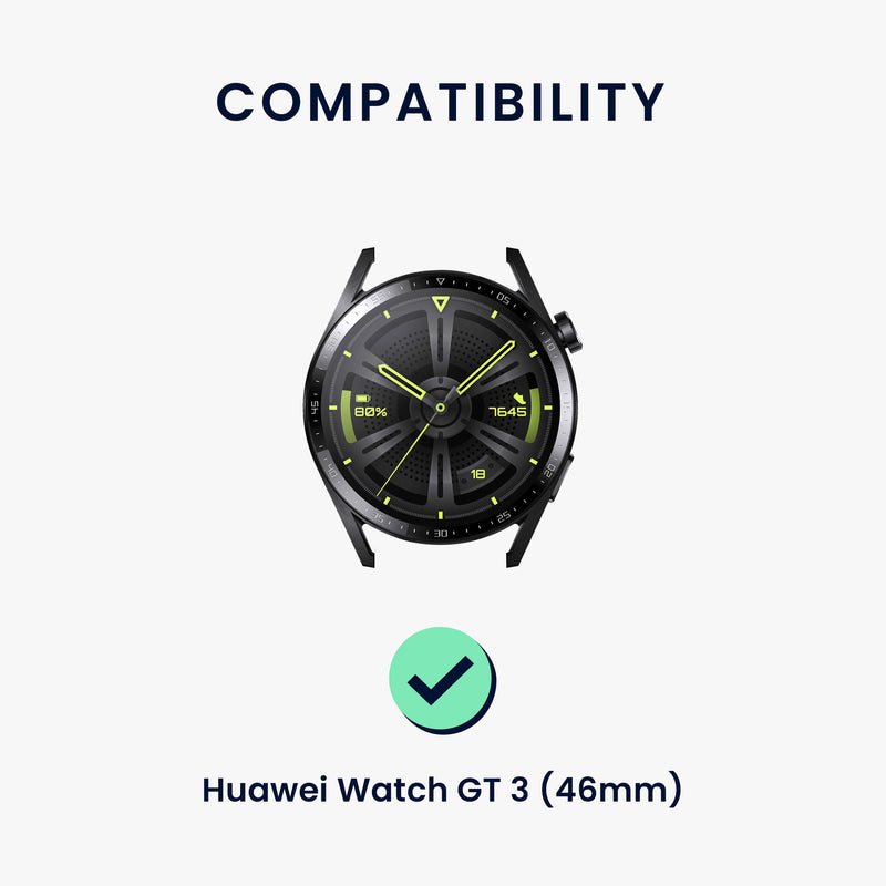 kwmobile Silikon Uhrenarmband für Huawei Watch GT 3 (46mm) Armband Ersatzarmband für Fitnesstracker Wechselarmband Smartwatch