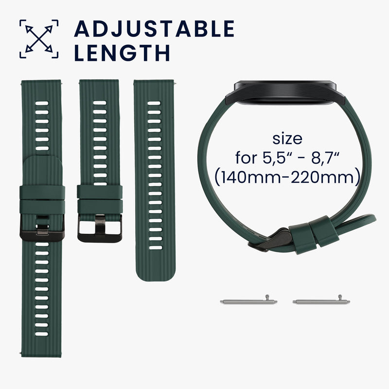 kwmobile Silikon Uhrenarmband für Huawei Watch GT 3 (46mm) Armband Ersatzarmband für Fitnesstracker Wechselarmband Smartwatch
