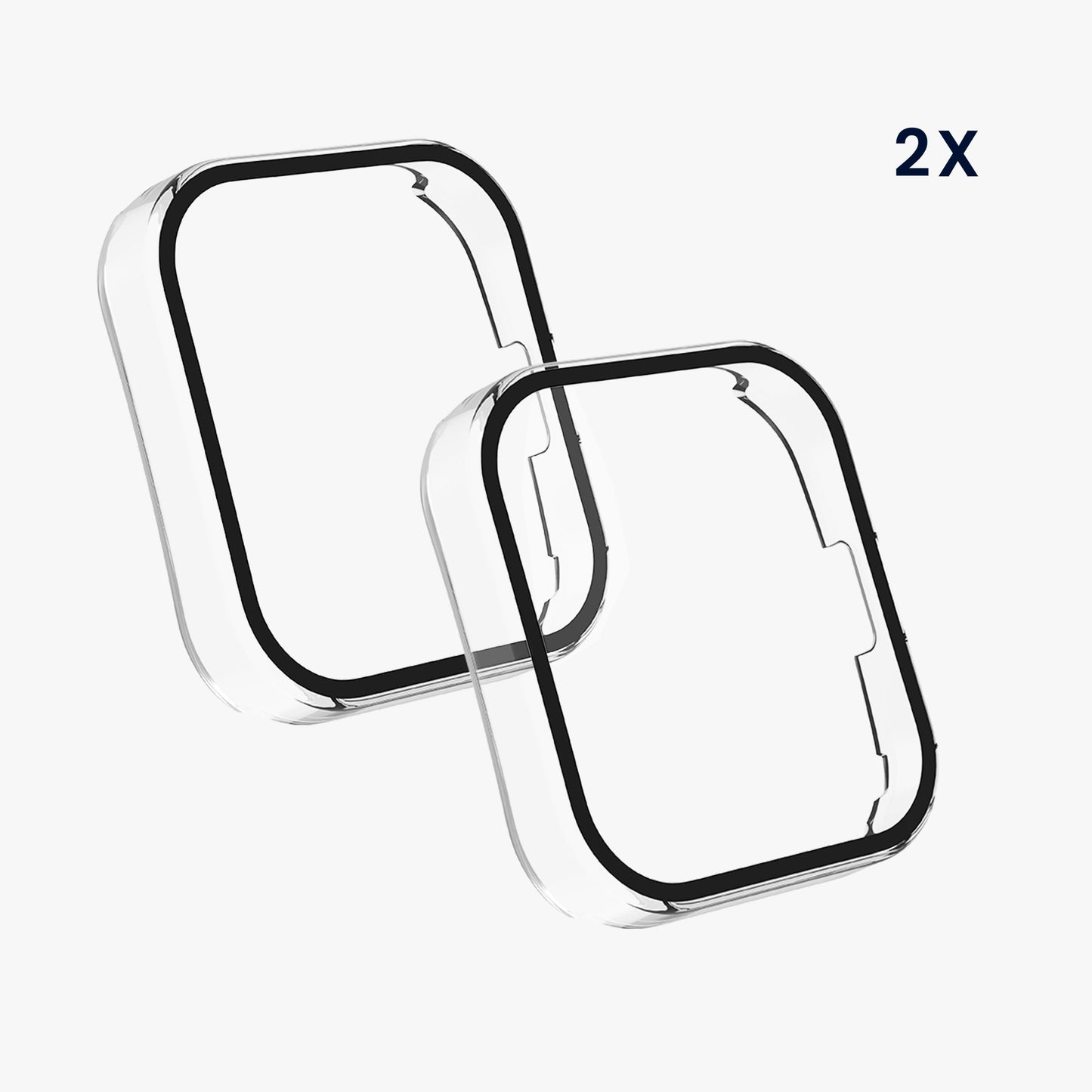 kwmobile Glas Hülle für Huami Amazfit Bip 5 Schutzhülle Fullbody Fitnesstracker Case Set
