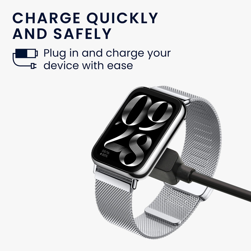 kwmobile USB Kabel Charger kompatibel mit Xiaomi Mi Band / Redmi Watch Active Ladekabel - Smart Watch Ersatzkabel - Fitnesstracker Aufladekabel