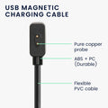 kwmobile USB Kabel Charger kompatibel mit Xiaomi Mi Band / Redmi Watch Active Ladekabel - Smart Watch Ersatzkabel - Fitnesstracker Aufladekabel
