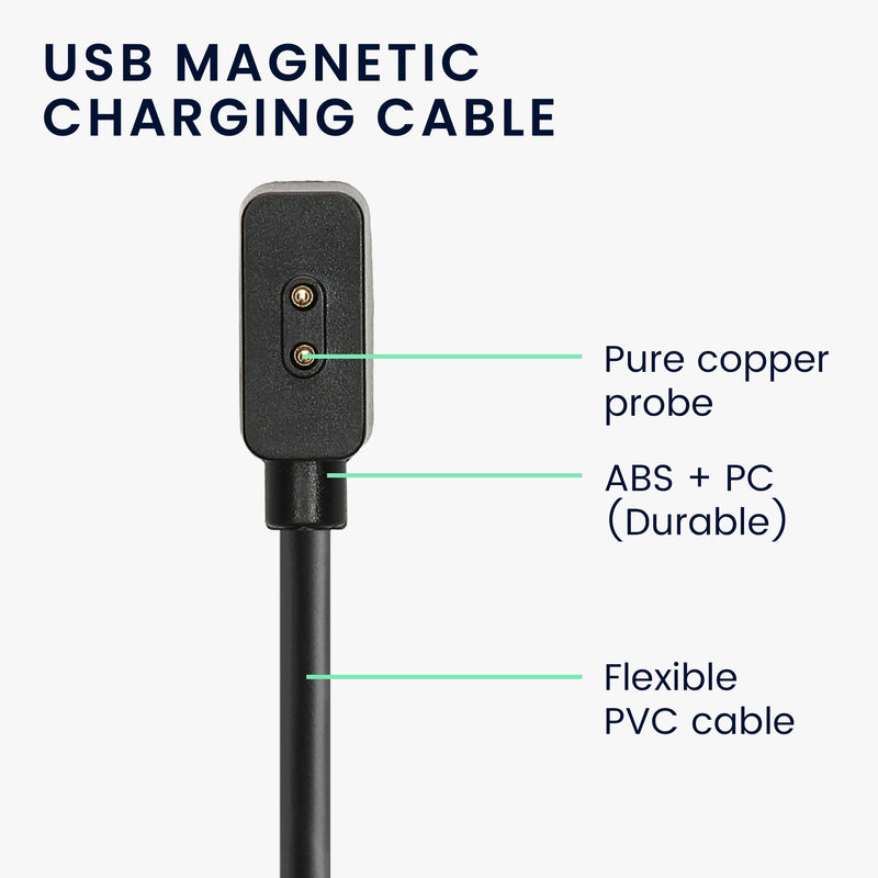 kwmobile USB Kabel Charger kompatibel mit Xiaomi Mi Band / Redmi Watch Active Ladekabel - Smart Watch Ersatzkabel - Fitnesstracker Aufladekabel