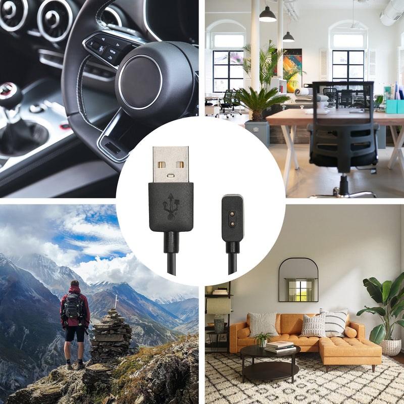 kwmobile USB Kabel Charger kompatibel mit Xiaomi Mi Band / Redmi Watch Active Ladekabel - Smart Watch Ersatzkabel - Fitnesstracker Aufladekabel