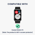 kwmobile Kunststoff Hülle kompatibel mit Huawei Watch Fit Schutzhülle Schutzrahmen Glitzer Schutz Zubehör