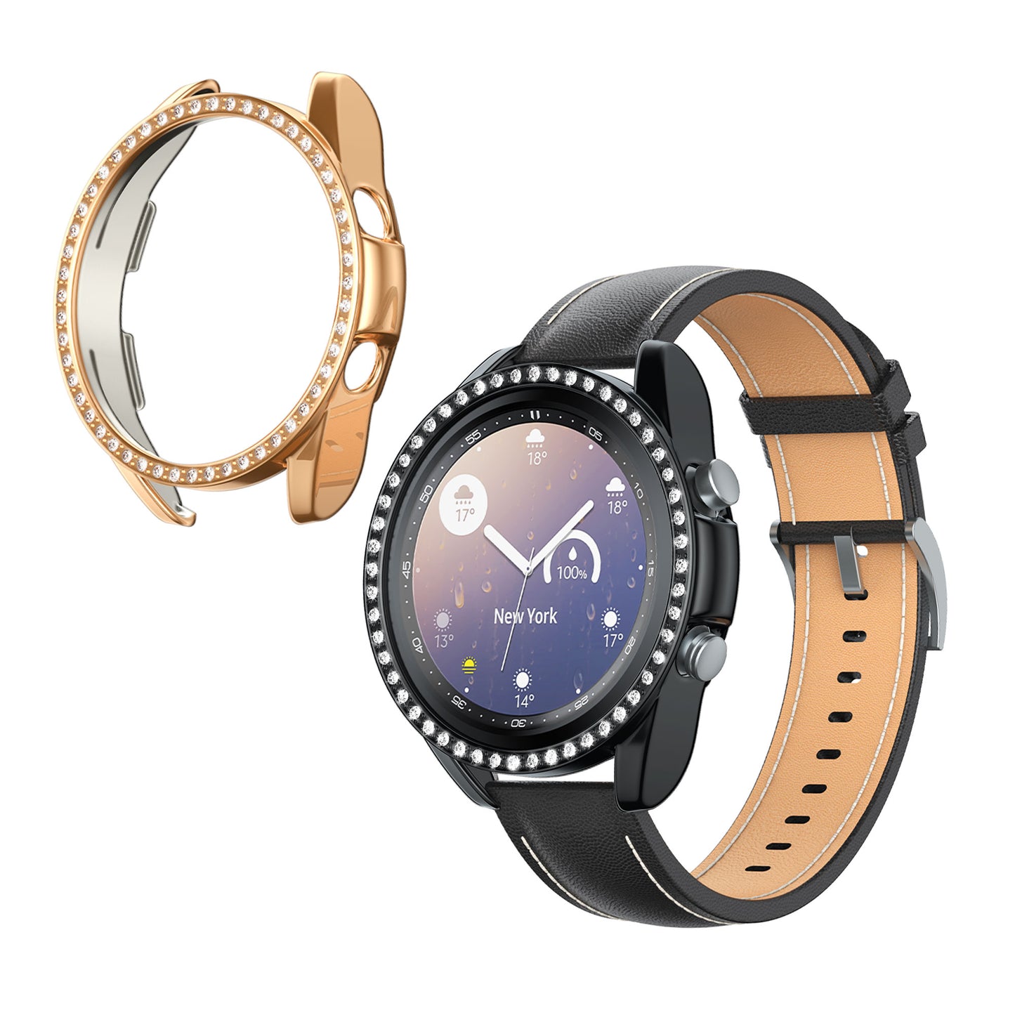 kwmobile Schutzhülle Schutzrahmen Zubehör kompatibel mit Samsung Galaxy Watch 3 (41mm)